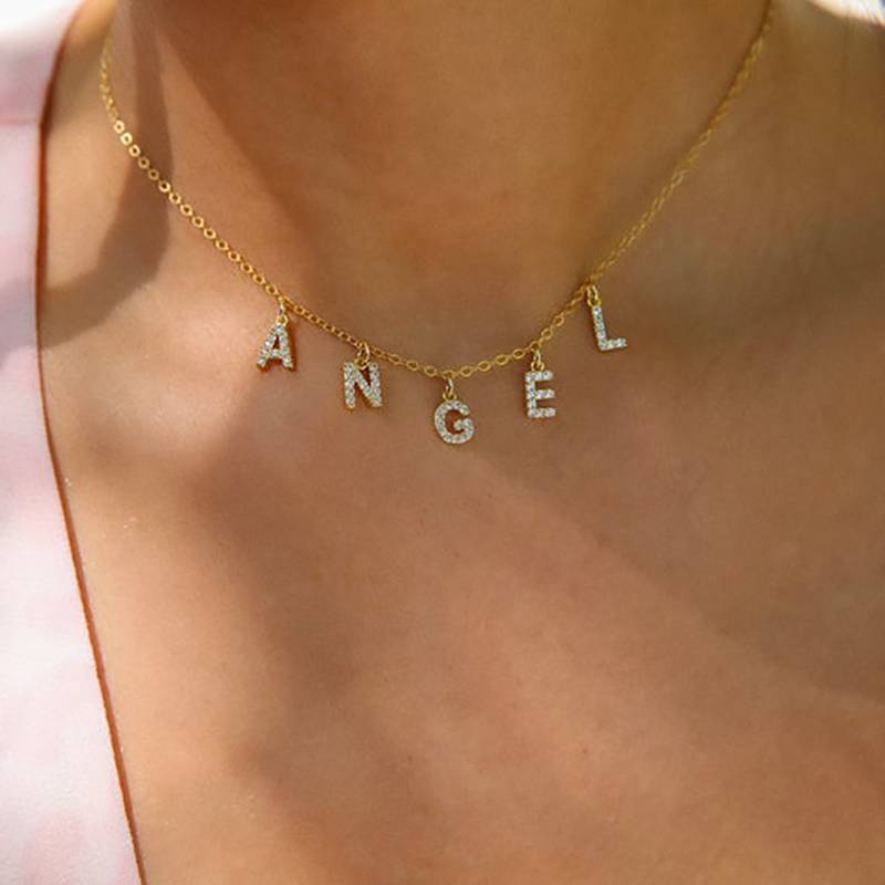 Personalized diamond clearance name necklace